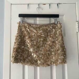 zara sequin skirt